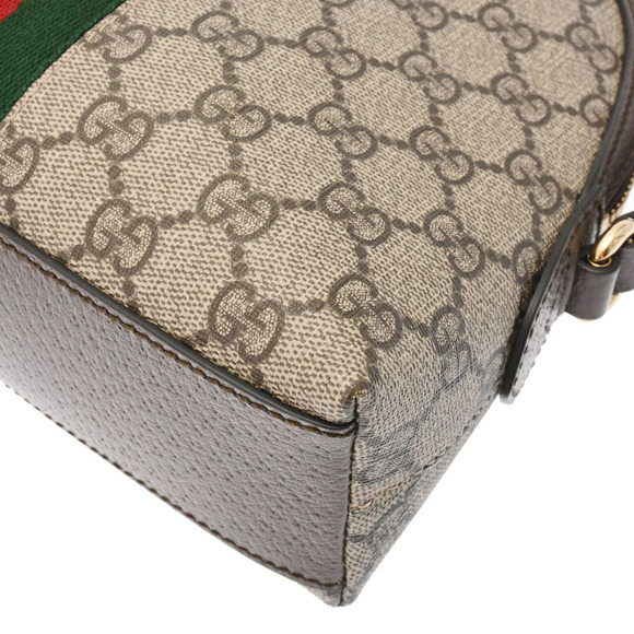 Gucci Ovdia Beige Ebony GG Supreme Canvas Shoulder Bag - Picture 9 of 9